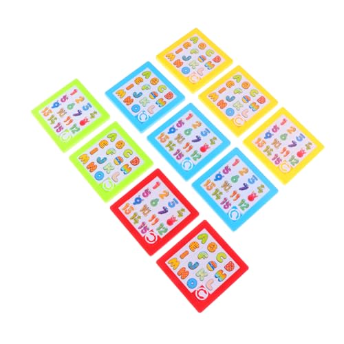 GALPADA 10 Stück Teiliges Zahlen und Buchstaben Puzzlespiel für Pädagogisches Lernspielzeug zur Zahlen und Buchstabenerkennung Fördert Denkvermögen Hand Auge Koordination von GALPADA
