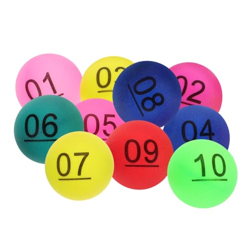 GALPADA 10 Stück Zahlenball Farbig Anzahl Bingokugeln Ersatzzahlenkugeln Bälle Mit Bingoruf Gewinnspielkugeln Party Kleine Nummerierte Kugeln Für Form Berufung Farbe Blau Zeichnung Bunt Pp GALPADA 10 Stück Zahlenball Farbig Anzahl Bingokugeln Ersatzzahlenkugeln Bälle Mit Bingoruf Gewinnspielkugeln Party Kleine Nummerierte Kugeln Für Form Berufung Farbe Blau Zeichnung Bunt Pp von GALPADA