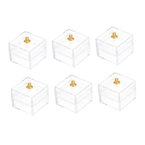 GALPADA 10 Teilige Box Mini Simulations Displaybox Ornament Kleine Aufbewahrungsboxen Mit Deckel Form Von Mini Behältern Für Puppen Dekorative Miniaturen Miniatur Süßigkeiten von GALPADA