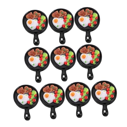 GALPADA 10-teiliges Miniatur-bratpfanne Mit Spiellebensmittel-Set, Spielküchen-zubehör Für Kinder, Kleinkinder, Vorgeben, Lebensmittelspielzeug, Küchen-spielset Für Jungen Und Mädchen GALPADA 10-teiliges Miniatur-bratpfanne Mit Spiellebensmittel-Set, Spielküchen-zubehör Für Kinder, Kleinkinder, Vorgeben, Lebensmittelspielzeug, Küchen-spielset Für Jungen Und Mädchen von GALPADA