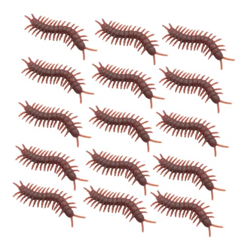 GALPADA 100 STK. Teiliges Realistisch Aussehender PVC Tausendfüßler Scherzspielzeug für Halloween Aprilscherz Lebensechte Gruselrequisite für Partydekoration und Streiche von GALPADA