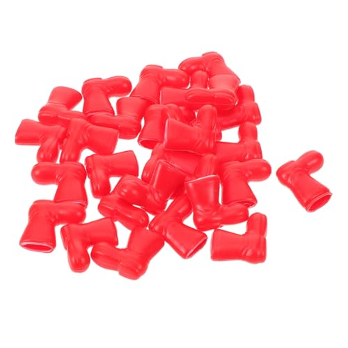 GALPADA 100 Stück Mini Weihnachtsstiefel für Puppen Rote Kunststoff-deko Kleine Santa Boots für DIY Bastelprojekte Puppenhaus Regenstiefel Festliche Weihnachtsdeko und Tischschmuck GALPADA 100 Stück Mini Weihnachtsstiefel für Puppen Rote Kunststoff-deko Kleine Santa Boots für DIY Bastelprojekte Puppenhaus Regenstiefel Festliche Weihnachtsdeko und Tischschmuck von GALPADA