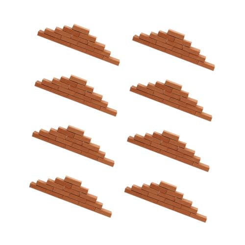 GALPADA 100 Stück Miniatur Ziegelsteine für Sandtisch Micro Landschaft DIY Modellbau Realistische Kleine Klinkersteine für Architektur Schulprojekte und Bastelzubehör von GALPADA