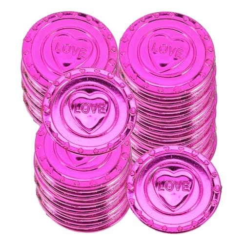 GALPADA 100 Stück Teiliges Love Plastikmünzen Rote Herzmünzen Piraten Münzen Dekoration für Kindergeburtstag Valentinstag Party Zubehör Vielseitig für Schatzsuche und Geschenkfüllung GALPADA 100 Stück Teiliges Love Plastikmünzen Rote Herzmünzen Piraten Münzen Dekoration für Kindergeburtstag Valentinstag Party Zubehör Vielseitig für Schatzsuche und Geschenkfüllung von GALPADA