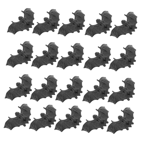 GALPADA 100 Stück Teiliges Mini Fledermaus Realistische Schwarze Halloween Deko Verschleißfestes Liebevoll Gestaltetes Haushalts-dekorationsspielzeug für Party und Kinderzimmer von GALPADA