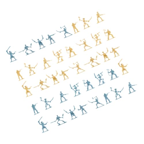 GALPADA 100 Stück Teiliges Mini Piraten Figuren Miniatur Soldaten Modell für Basteln und Dekoration Robuste Wiederverwendbare Spielzeugfiguren für Garten Schule und Geschenkideen von GALPADA