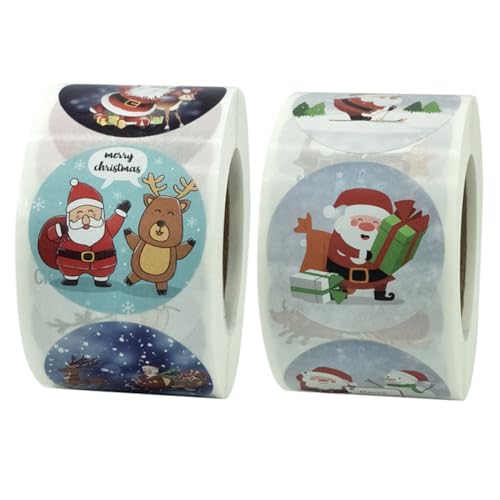 GALPADA 1000 Stück Weihnachtsaufkleber Bunte Weihnachtsmotive Selbstklebende Langlebige Sticker für Geschenkverpackung Bastelprojekte Partydekorationen für Festliche Weihnachtsdeko GALPADA 1000 Stück Weihnachtsaufkleber Bunte Weihnachtsmotive Selbstklebende Langlebige Sticker für Geschenkverpackung Bastelprojekte Partydekorationen für Festliche Weihnachtsdeko von GALPADA