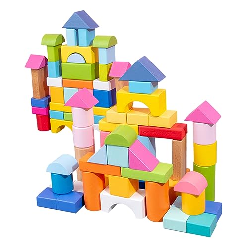 GALPADA 100Stücke Geometrische Holzbauklötze für Umweltfreundliches Lernspielzeug Kreativität und Räumlichem Teiliges für Kleinkinder und Vorschulkinder GALPADA 100Stücke Geometrische Holzbauklötze für Umweltfreundliches Lernspielzeug Kreativität und Räumlichem Teiliges für Kleinkinder und Vorschulkinder von GALPADA