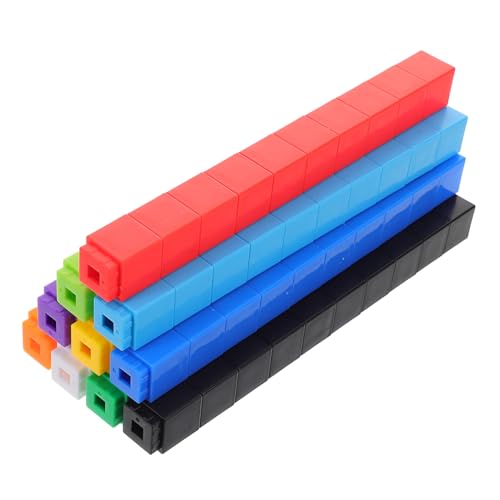 GALPADA 100pcs Building Block Rätsel Mathematikzählungswürfel Für Kinder Frühkindliche Entwicklung Stapelspielzeug Für Bildungsspiele von GALPADA