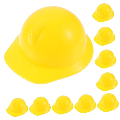 GALPADA 10Stücke Bauhelme für Puppen für Puppenhaus Zubehör Geburtstagsfeiern Halloween und Fantasievolles Leicht und Tragbar GALPADA 10Stücke Bauhelme für Puppen für Puppenhaus Zubehör Geburtstagsfeiern Halloween und Fantasievolles Leicht und Tragbar von GALPADA