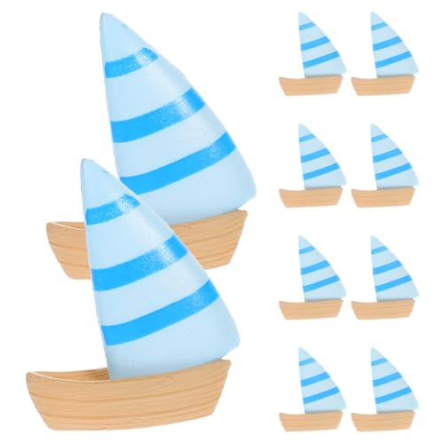 GALPADA 10Stücke Teiliges Segelboot Deko Lebendige Mittelmeer Boot Ornamente für Mikro Landschaftsdekoration Garten und Innendekoration Robustes Material GALPADA 10Stücke Teiliges Segelboot Deko Lebendige Mittelmeer Boot Ornamente für Mikro Landschaftsdekoration Garten und Innendekoration Robustes Material von GALPADA