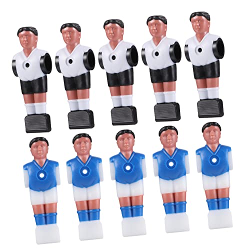 GALPADA 10Stücke Teiliges Tischfußballspieler Zubehörset Hochwertige Figuren Für Optimales Spielerlebnis Langlebig Und Verschleißfest Für Tische Farben von GALPADA