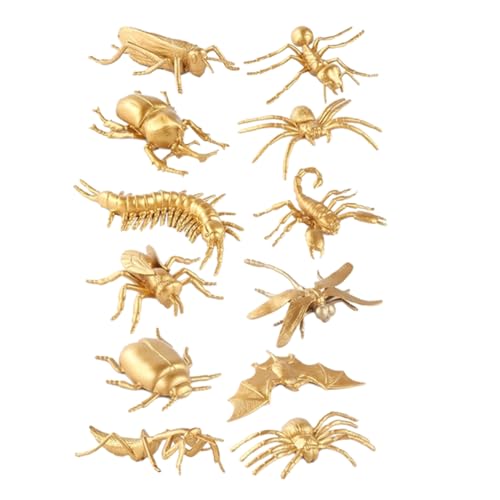 GALPADA 12 Stück Goldenes Insektenspielzeug Insektenmodell Insektenbeobachtungsproben Insektenexemplar Insektenrätsel Insektenproben Bugs Figuren Insektenstatue Plastik GALPADA 12 Stück Goldenes Insektenspielzeug Insektenmodell Insektenbeobachtungsproben Insektenexemplar Insektenrätsel Insektenproben Bugs Figuren Insektenstatue Plastik von GALPADA