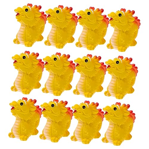 GALPADA 12 Stück Mikrolandschaftsornamente Zum Jahr des Drachen Süße Drachenstatue Rot Tierkreis Mini-Drache Drachengarten Simuliertes Drachenornament Fischgartenschmuck Pfau Harz Yellow GALPADA 12 Stück Mikrolandschaftsornamente Zum Jahr des Drachen Süße Drachenstatue Rot Tierkreis Mini-Drache Drachengarten Simuliertes Drachenornament Fischgartenschmuck Pfau Harz Yellow von GALPADA