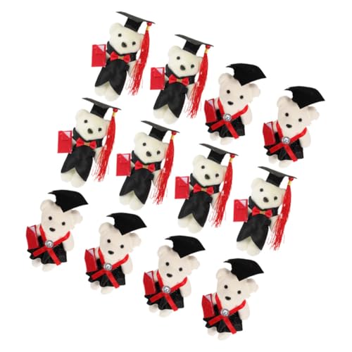 GALPADA 12 Stück Teiliges Abschlussbären Plüschtiere mit Doktorhut Weiche Kleine Teddybären aus Vliesstoff und Schaumstoff DIY Material für Abschlussfeier Dekoration und Geschenkideen GALPADA 12 Stück Teiliges Abschlussbären Plüschtiere mit Doktorhut Weiche Kleine Teddybären aus Vliesstoff und Schaumstoff DIY Material für Abschlussfeier Dekoration und Geschenkideen von GALPADA