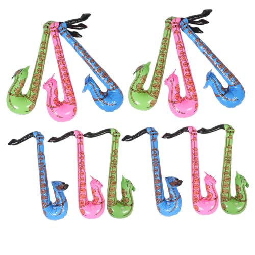 GALPADA 12 Stück Teiliges Aufblasbares Saxophon für Leichte Musikspielzeuge für Party Deko Schule und Outdoor Spiel Tragbare Instrumente für Soziale Aktivitäten und Musikalischen Spaß GALPADA 12 Stück Teiliges Aufblasbares Saxophon für Leichte Musikspielzeuge für Party Deko Schule und Outdoor Spiel Tragbare Instrumente für Soziale Aktivitäten und Musikalischen Spaß von GALPADA