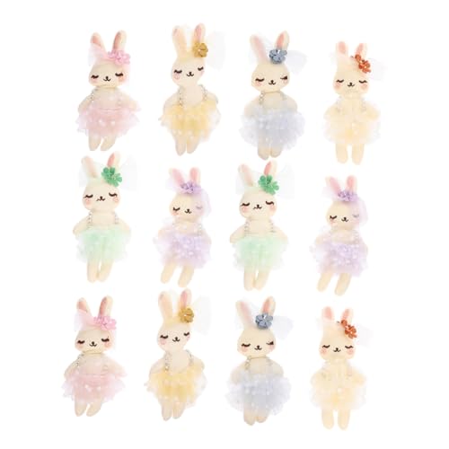 GALPADA 12 Stück Teiliges Kaninchen Stofftiere Handgefertigt Bunte Kleine Häschen Dekofiguren Weiche Gefüllte Hasenpuppen als Kaninchengeschenke und Niedliche Wohnaccessoires GALPADA 12 Stück Teiliges Kaninchen Stofftiere Handgefertigt Bunte Kleine Häschen Dekofiguren Weiche Gefüllte Hasenpuppen als Kaninchengeschenke und Niedliche Wohnaccessoires von GALPADA