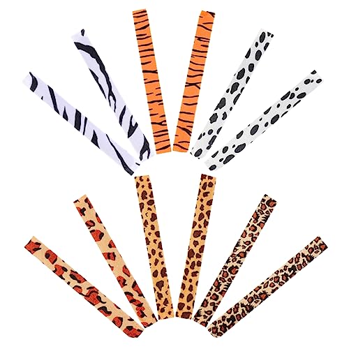 GALPADA 12 Stück Teiliges Leopard Muster Slap Armband Kreative Gummibänder für Partys und Geburtstagsfeiern Vielseitige Armbänder mit Tierischem Design von GALPADA