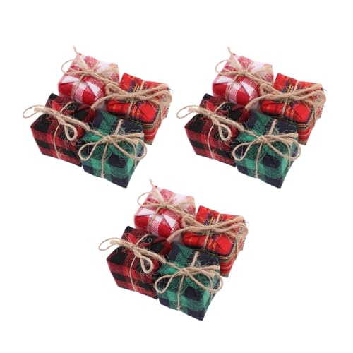 GALPADA 12 Stück Teiliges Mini Boxen Dekorative Miniaturanhänger für Weihnachtsbaum Tischdeko Puppenhaus Festliche Weihnachtsdekoration in Rotweiß Rot Schwarz Rot Grün GALPADA 12 Stück Teiliges Mini Boxen Dekorative Miniaturanhänger für Weihnachtsbaum Tischdeko Puppenhaus Festliche Weihnachtsdekoration in Rotweiß Rot Schwarz Rot Grün von GALPADA