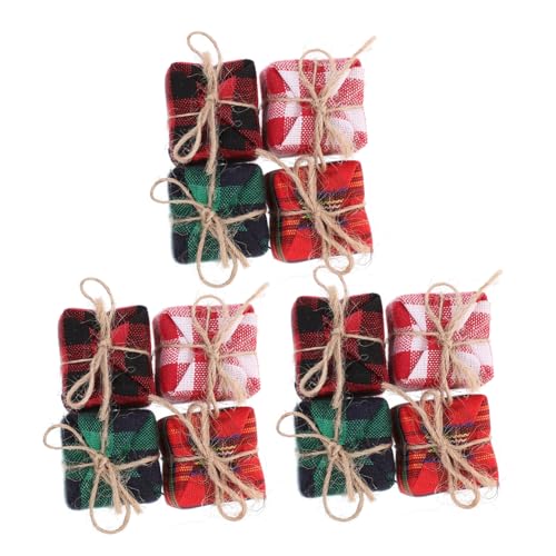 GALPADA 12 Stück Teiliges Mini Geschenkboxen Karierte Weihnachtsdeko Ornamente für Puppenhaus Tisch und Wohnraumdeko Langlebige Miniatur Geschenkbox Anhänger GALPADA 12 Stück Teiliges Mini Geschenkboxen Karierte Weihnachtsdeko Ornamente für Puppenhaus Tisch und Wohnraumdeko Langlebige Miniatur Geschenkbox Anhänger von GALPADA