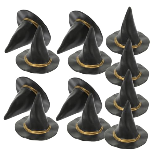 GALPADA 12 Stück Teiliges Mini Hexenhut Schwarz Miniatur Hexenhut Deko für Puppenhaus Halloween Party Zauberer Kostüm Zubehör Handgefertigt Langlebig und Detailreich GALPADA 12 Stück Teiliges Mini Hexenhut Schwarz Miniatur Hexenhut Deko für Puppenhaus Halloween Party Zauberer Kostüm Zubehör Handgefertigt Langlebig und Detailreich von GALPADA