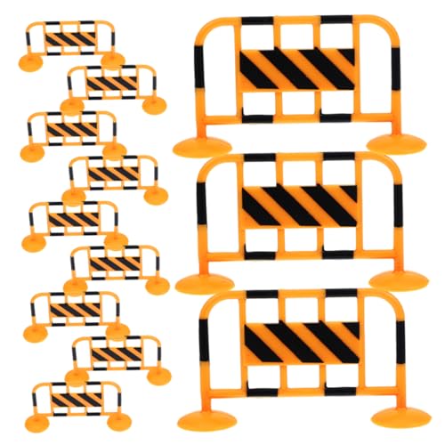 GALPADA 12 Stück Teiliges Mini Verkehrsabsperrung aus Robustem Realistische Straßensperren Leuchtendem Orange Spielzeugmodell für Simulation Miniatur Straßenschilder für Modellbau und GALPADA 12 Stück Teiliges Mini Verkehrsabsperrung aus Robustem Realistische Straßensperren Leuchtendem Orange Spielzeugmodell für Simulation Miniatur Straßenschilder für Modellbau und von GALPADA