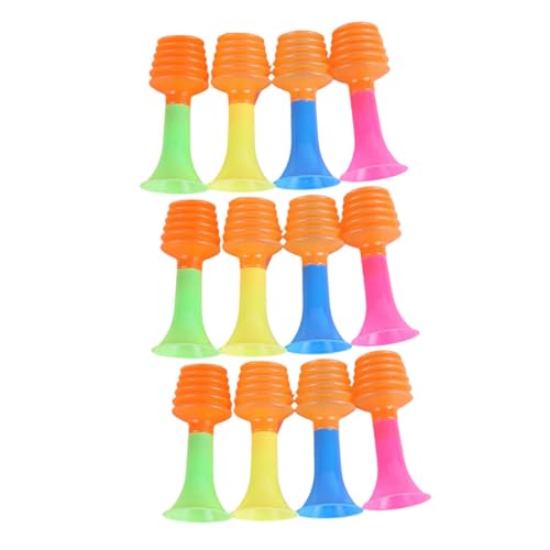 GALPADA 12 Stück Teiliges Mini tröten Bunte Party bläser aus Langlebigem Kunststoff Geräuschstarke Fußball Sport Noise Maker Sicher und Geruchsneutral für Spiele und Feiern von GALPADA