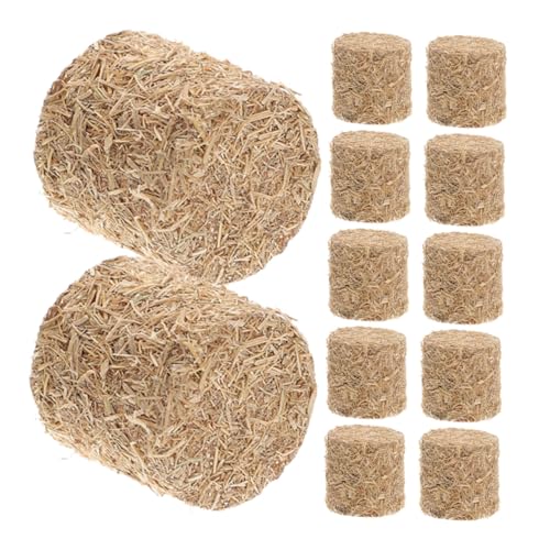 GALPADA 12 Stück Teiliges Miniatur strohballen Naturgetreue Garten deko Handgefertigte Mini Heuballen für Puppenhaus Miniaturgarten und DIY Dekoration GALPADA 12 Stück Teiliges Miniatur strohballen Naturgetreue Garten deko Handgefertigte Mini Heuballen für Puppenhaus Miniaturgarten und DIY Dekoration von GALPADA