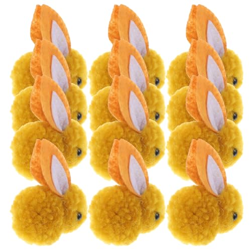 GALPADA 12 Stück Teiliges Plüschkaninchen Weihnachtsdeko Weiche Kleine Hasenfigur für Tisch und Baum Niedliche Party Wohnraumdekoration Geschenkidee von GALPADA