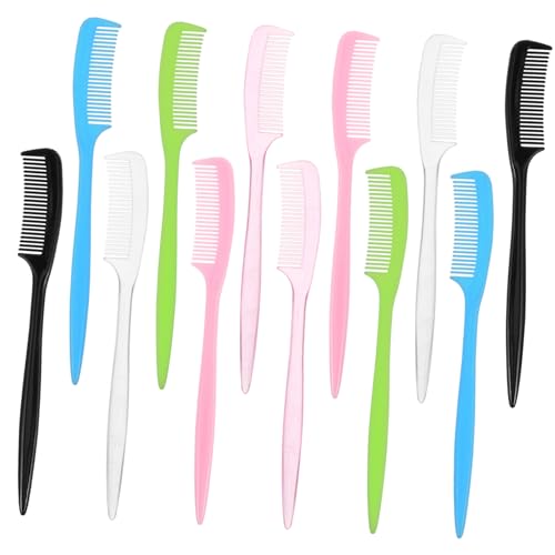 GALPADA 12 Stück Teiliges Puppenhaar Styling Set mit Synthetischen Perückenkämmen und Feinzahnigem Rattenschwanzkamm Tragbar zum Entwirren und Präzisen Frisieren von Spielzeugperücken und GALPADA 12 Stück Teiliges Puppenhaar Styling Set mit Synthetischen Perückenkämmen und Feinzahnigem Rattenschwanzkamm Tragbar zum Entwirren und Präzisen Frisieren von Spielzeugperücken und von GALPADA