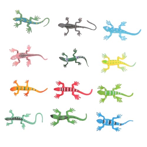 GALPADA 12 Stück Teiliges Realistische Reptilienfiguren aus Sicherem Kunststoff Detailgetreue Simulation Bunter Eidechsen Pädagogisches für Kreativität und Lernen GALPADA 12 Stück Teiliges Realistische Reptilienfiguren aus Sicherem Kunststoff Detailgetreue Simulation Bunter Eidechsen Pädagogisches für Kreativität und Lernen von GALPADA