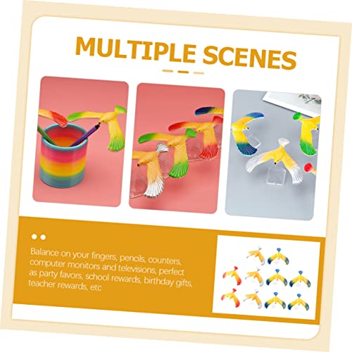 GALPADA 12 Stück Teiliges Vogel aus Schwerkraft Balanceprinzip Lernspielzeug Partygeschenk und Dekoration für Schreibtisch Pädagogisch und Sicher Zufällige Farbe von GALPADA