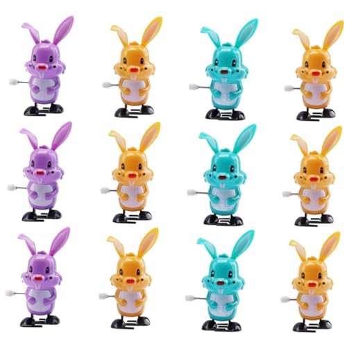 GALPADA 12 Stück Teiliges Wind up Kaninchen Bunte Aufziehhasen aus Robustem Kunststoff Batteriefreies Bewegungsspielzeug für Jungen und Mädchen als Ostergeschenk und Reisespielzeug GALPADA 12 Stück Teiliges Wind up Kaninchen Bunte Aufziehhasen aus Robustem Kunststoff Batteriefreies Bewegungsspielzeug für Jungen und Mädchen als Ostergeschenk und Reisespielzeug von GALPADA