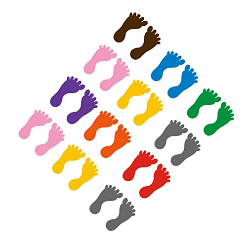 GALPADA 12Paare PVC Aufkleber für Kindergarten Selbstklebende Bodenabziehbilder Gemischten Farben rutschfeste Bodendekoration für Fördert Soziale und Ordnung GALPADA 12Paare PVC Aufkleber für Kindergarten Selbstklebende Bodenabziehbilder Gemischten Farben rutschfeste Bodendekoration für Fördert Soziale und Ordnung von GALPADA