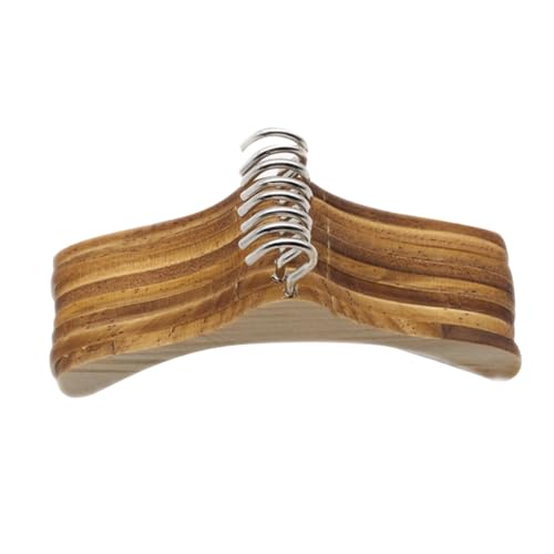 GALPADA 12Stücke Mini Puppen Kleiderbügel aus Holz Puppen Outfit Rack für Puppenkleidung Zubehör für Organisation Ihrer Puppen von GALPADA