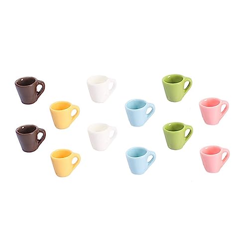 GALPADA 12Stücke Teiliges Mini Cup Modellset Farben für Puppenhaus Dekoration Kinderfreundliches für Mini Deko und Hochwertige GALPADA 12Stücke Teiliges Mini Cup Modellset Farben für Puppenhaus Dekoration Kinderfreundliches für Mini Deko und Hochwertige von GALPADA
