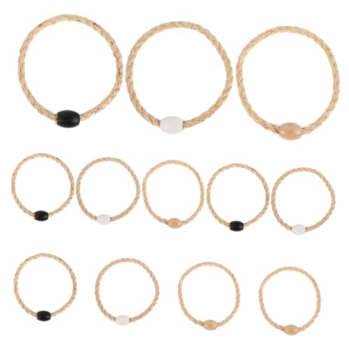 GALPADA 12Stücke Teiliges Ringwurfspiel für Outdoor Wurfspiel mit Flachsseilringen für Garten und Strand Familienfreundliches Spaßspiel für Verschiedene Outdoor Aktivitäten von GALPADA