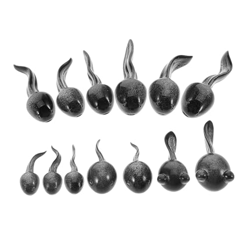 GALPADA 13 Stück Teiliges Miniatur-kaulquappen- Realistische Garten-teich-deko Wetterfeste Mikro-Bonsai-Figuren für Moosgärten Balkon Terrasse und DIY Landschaftsgestaltung von GALPADA