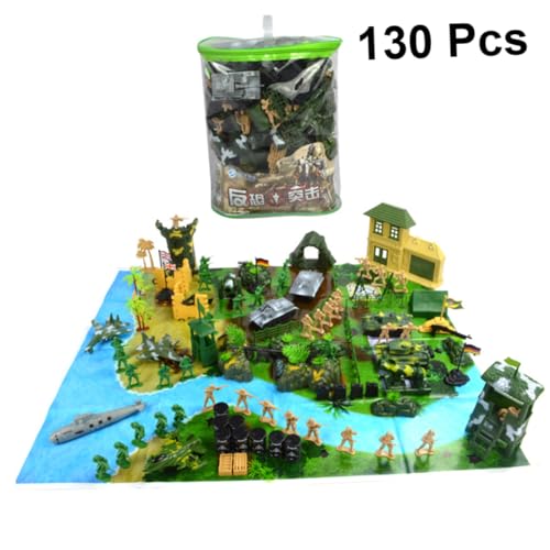 GALPADA 130 Stück Militärmodellspielzeug Simulationsspielzeug Sandtisch Soldatenmodell Tischspielzeug GALPADA 130 Stück Militärmodellspielzeug Simulationsspielzeug Sandtisch Soldatenmodell Tischspielzeug von GALPADA