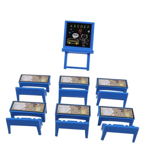 GALPADA 13Stücke Teiliges Klassenzimmer Spielset für Puppenhäuser Bestehend aus Schreibtisch Stuhl und Bücherregal Robustes Puppenhaus Zubehör für Kreatives und Lernen GALPADA 13Stücke Teiliges Klassenzimmer Spielset für Puppenhäuser Bestehend aus Schreibtisch Stuhl und Bücherregal Robustes Puppenhaus Zubehör für Kreatives und Lernen von GALPADA