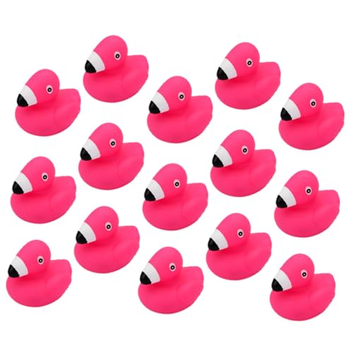 GALPADA 15 Stück Teiliges Badespielzeug Flamingo Bunte Quietschtiere aus Sicherem Material Kindgerecht Geformt Fördert Kreativität und Greiffähigkeit für Kleinkinder Badewanne und von GALPADA