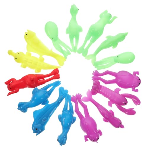 GALPADA 15 Stück Teiliges Finger aus Hochwertigem TPR Lustige Schleuder Meerestiere Sicher Geruchlos Waschbar als Party Mitgebsel und Lustiges für Mädchen von GALPADA