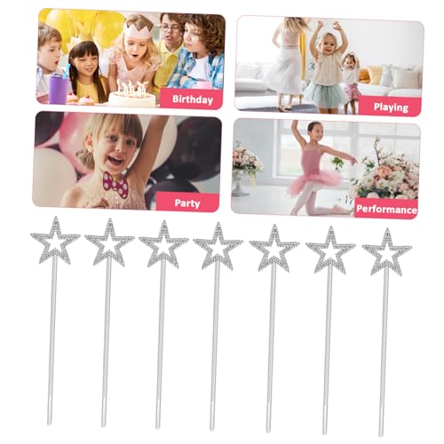 GALPADA 15 Stück Teiliges Mädchen Fairy Sticks mit Sternen Silberne Kunststoff-Feenstäbe für Party Kostüm Cosplay Bühnenauftritte und Geburtstagsdeko Vielseitige Fee Requisiten GALPADA 15 Stück Teiliges Mädchen Fairy Sticks mit Sternen Silberne Kunststoff-Feenstäbe für Party Kostüm Cosplay Bühnenauftritte und Geburtstagsdeko Vielseitige Fee Requisiten von GALPADA