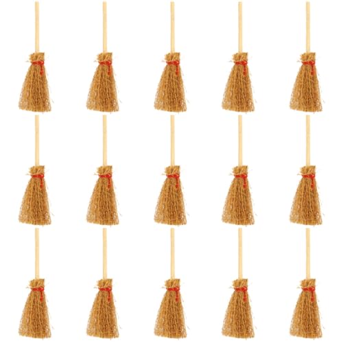 GALPADA 15 Stück Teiliges Mini Hexenbesen aus Holz Miniaturbesen Deko für Halloween und Puppenhaus Stabile Miniaturbesen für Hexenfiguren und Mini Haus Szenen Vielseitig Einsetzbar für GALPADA 15 Stück Teiliges Mini Hexenbesen aus Holz Miniaturbesen Deko für Halloween und Puppenhaus Stabile Miniaturbesen für Hexenfiguren und Mini Haus Szenen Vielseitig Einsetzbar für von GALPADA