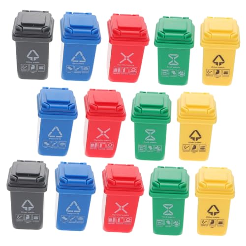 GALPADA 15 Stück Teiliges Mini Mülltonnen Kleine Puppenhaus Mülleimer Realistische Miniatur Abfalleimer für Sandtisch Schreibtisch und Kinderzimmer Dekoration GALPADA 15 Stück Teiliges Mini Mülltonnen Kleine Puppenhaus Mülleimer Realistische Miniatur Abfalleimer für Sandtisch Schreibtisch und Kinderzimmer Dekoration von GALPADA