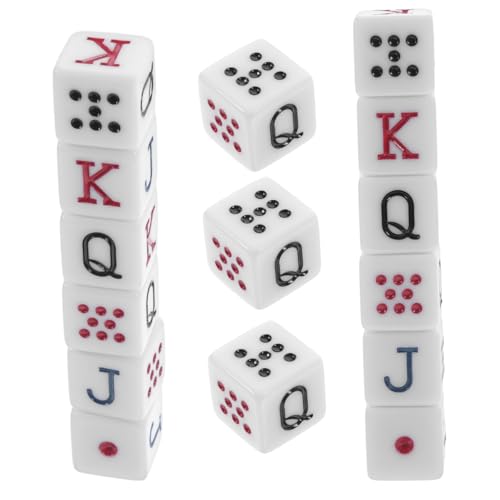 GALPADA 15 Stück Würfelspiel Poker Tragbare Würfel Partyzubehör Lustige Spielchips Spiel Würfel Spiele Für Geburtstagsfeiern Lügner Würfeln Jetons Spielwürfel Requisiten Acryl von GALPADA