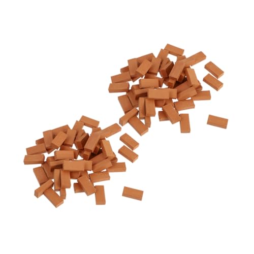 GALPADA 150 Stück Maßstab Realistische Rote Wandsteine für DIY Puppenhaus Garten Dekoration Kompakt und Vielseitig für Kreative Bastelprojekte GALPADA 150 Stück Maßstab Realistische Rote Wandsteine für DIY Puppenhaus Garten Dekoration Kompakt und Vielseitig für Kreative Bastelprojekte von GALPADA