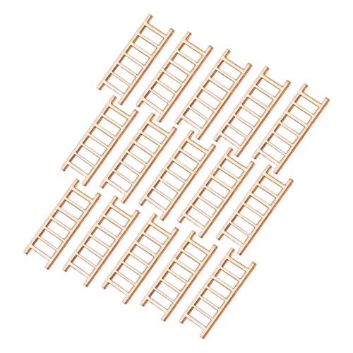 GALPADA 15Stücke Teiliges Holzleiter Dekorationsset Für Mikrolandschaften Kleine Holztreppe Für Sandtischmodelle Puppenhaus Deko Und Gartenminiaturen GALPADA 15Stücke Teiliges Holzleiter Dekorationsset Für Mikrolandschaften Kleine Holztreppe Für Sandtischmodelle Puppenhaus Deko Und Gartenminiaturen von GALPADA