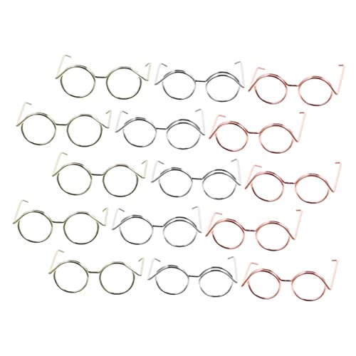 GALPADA 15Stücke Teiliges Puppenbrillen Roségold Und Miniaturbrillen Für Puppen Spielzeugaccessoires Zum Verkleiden Und Aufpeppen Von Puppen Langlebig GALPADA 15Stücke Teiliges Puppenbrillen Roségold Und Miniaturbrillen Für Puppen Spielzeugaccessoires Zum Verkleiden Und Aufpeppen Von Puppen Langlebig von GALPADA