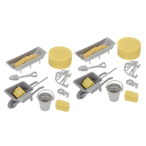 GALPADA 16 Stck. Teiliges Miniatur Bauernhof Spielset Detailgetreue Mini Farm Werkzeuge Langlebig und Bruchfest Pädagogisches Rollenspiel für Jungen Jahre für Puppenhaus und Sandtisch GALPADA 16 Stck. Teiliges Miniatur Bauernhof Spielset Detailgetreue Mini Farm Werkzeuge Langlebig und Bruchfest Pädagogisches Rollenspiel für Jungen Jahre für Puppenhaus und Sandtisch von GALPADA